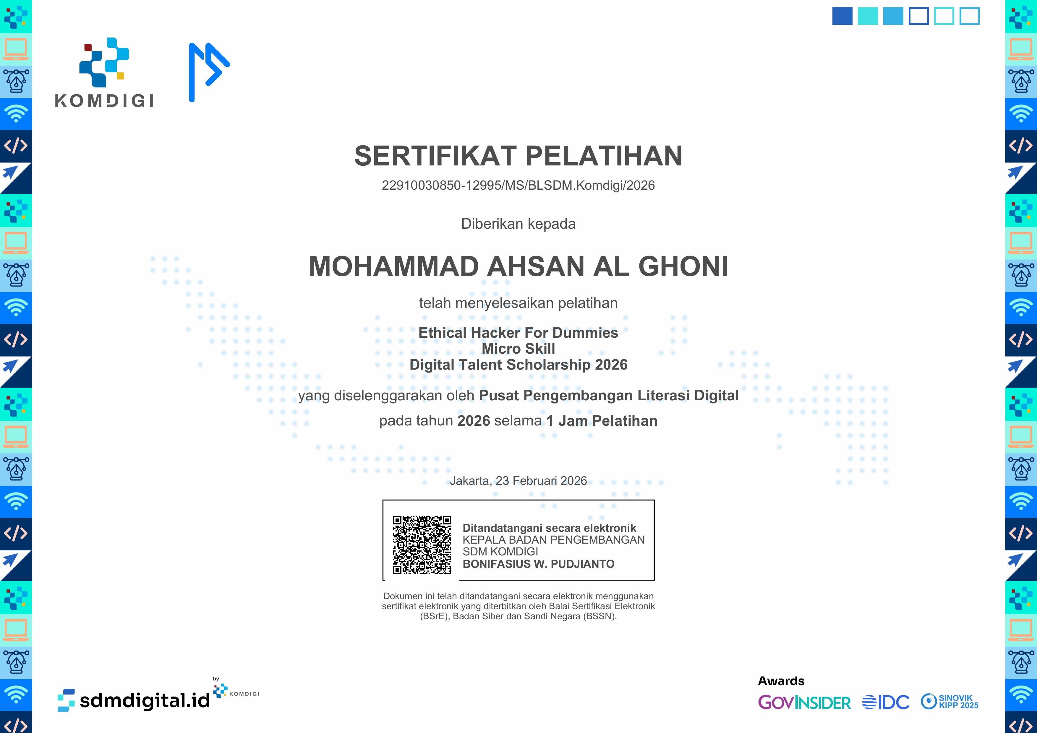 Sertifikat Ethical Hacker For Dummies Digitalent Kominfo